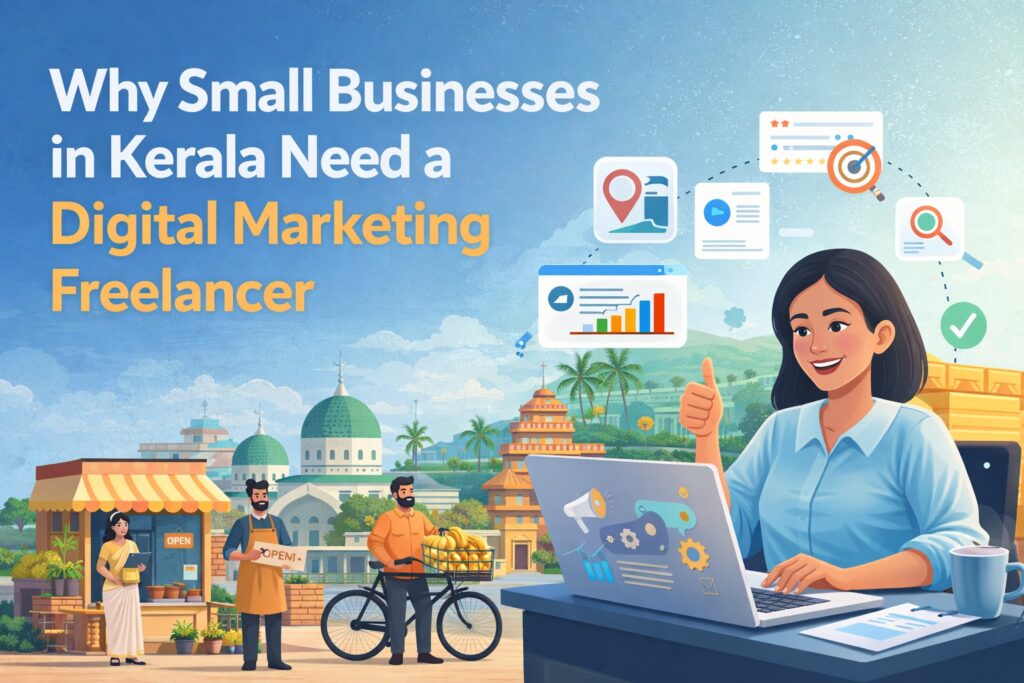 Why Small Businesses in Kerala Need a Digital Marketing Freelancer digital marketing freelancer helping small businesses in kerala grow online.